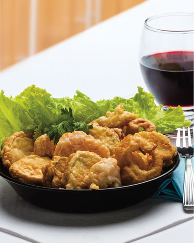 TEMPURA DE CAMARÓN Y VERDURA