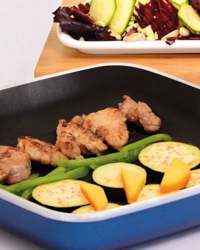 Receta: MOLLEJA GRILLÉ CON ENSALADA DE LA HUERTA Y CAMPO