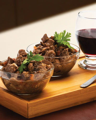Receta: GUISO DE HONGOS Y CORDERO