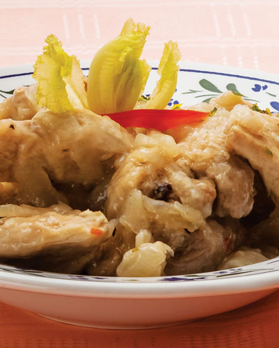 Receta: POLLO AL AJO