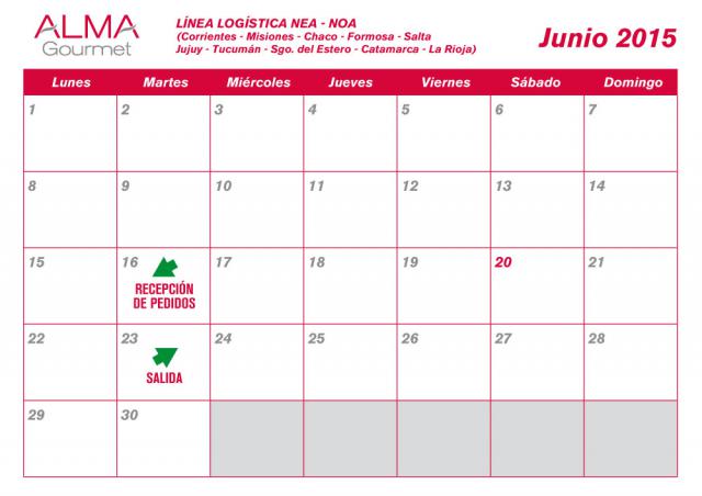 Calendarios Logistica
